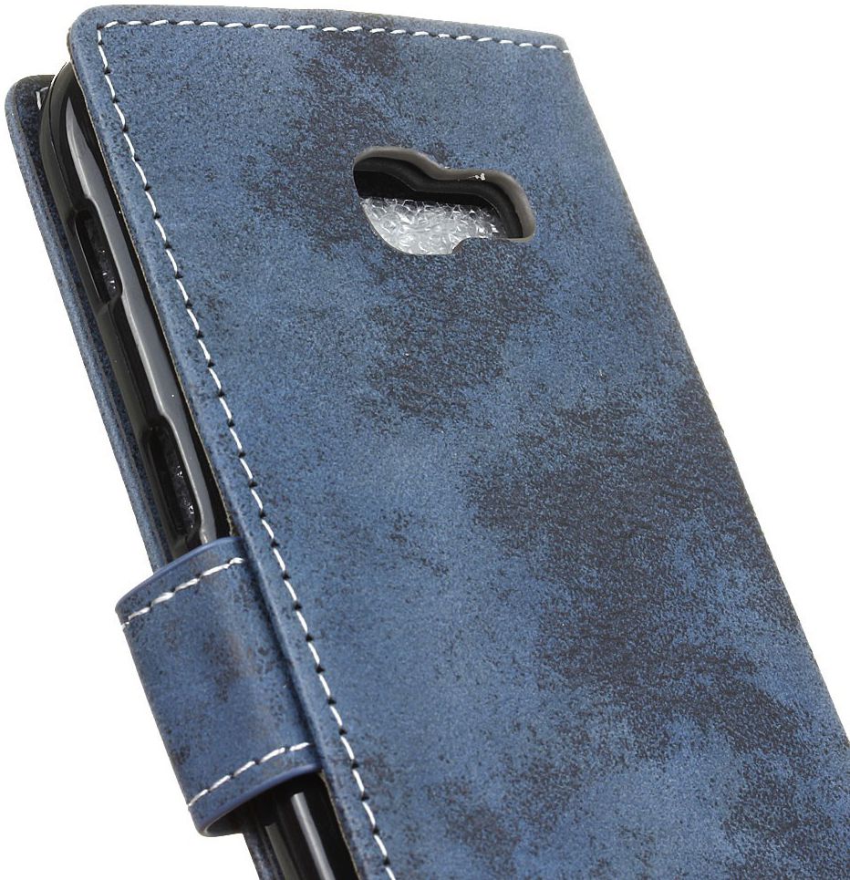 Samsung Galaxy A5 (2017) Retro Portemonnee Hoesje Blauw afbeelding 8