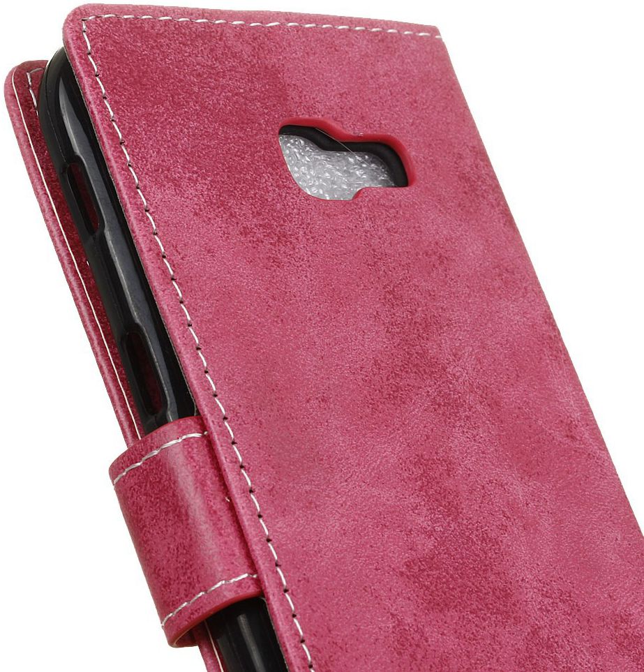 Samsung Galaxy A5 (2017) Retro Portemonnee Hoesje Roze afbeelding 6