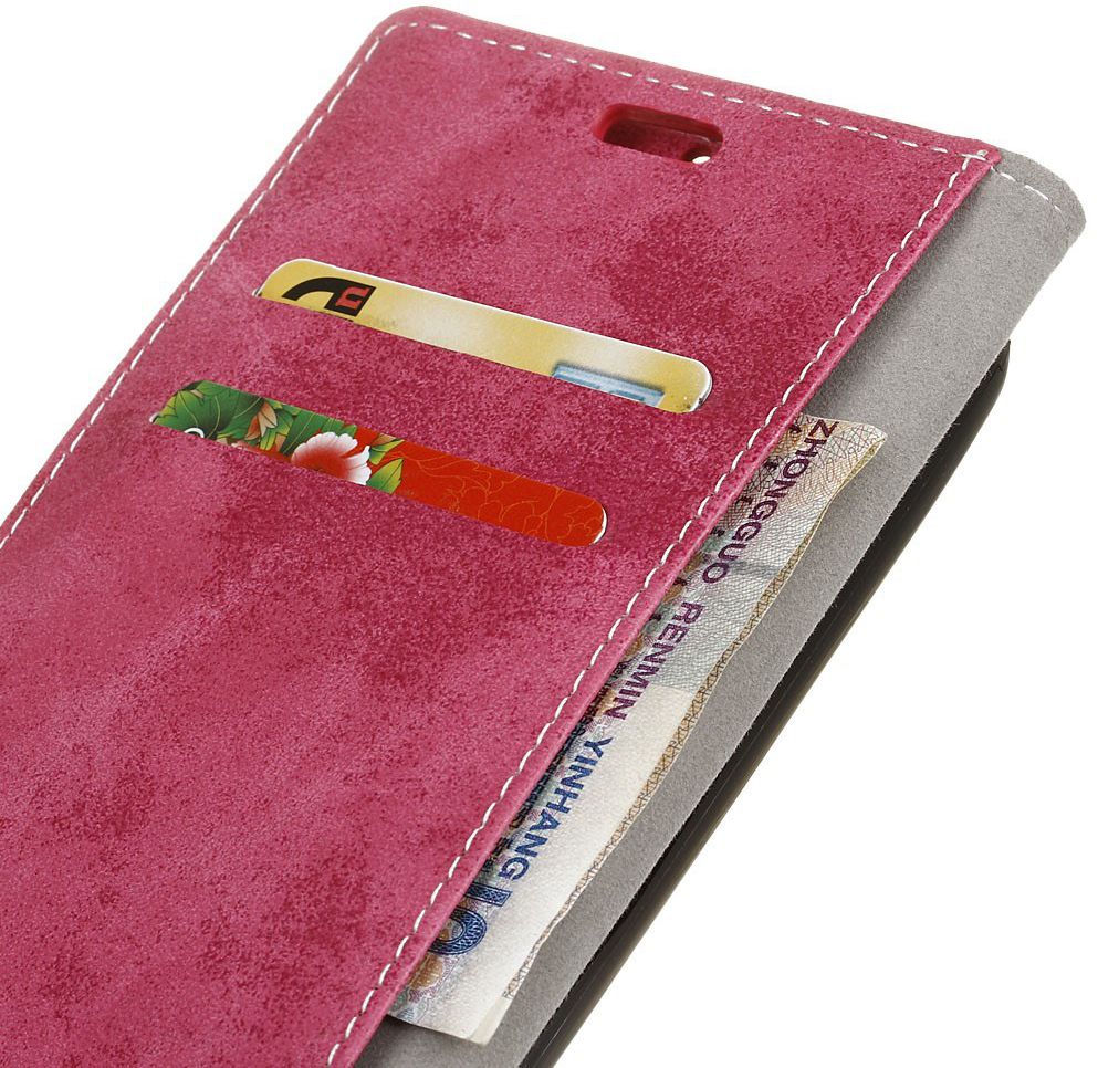 Samsung Galaxy A5 (2017) Retro Portemonnee Hoesje Roze afbeelding 7