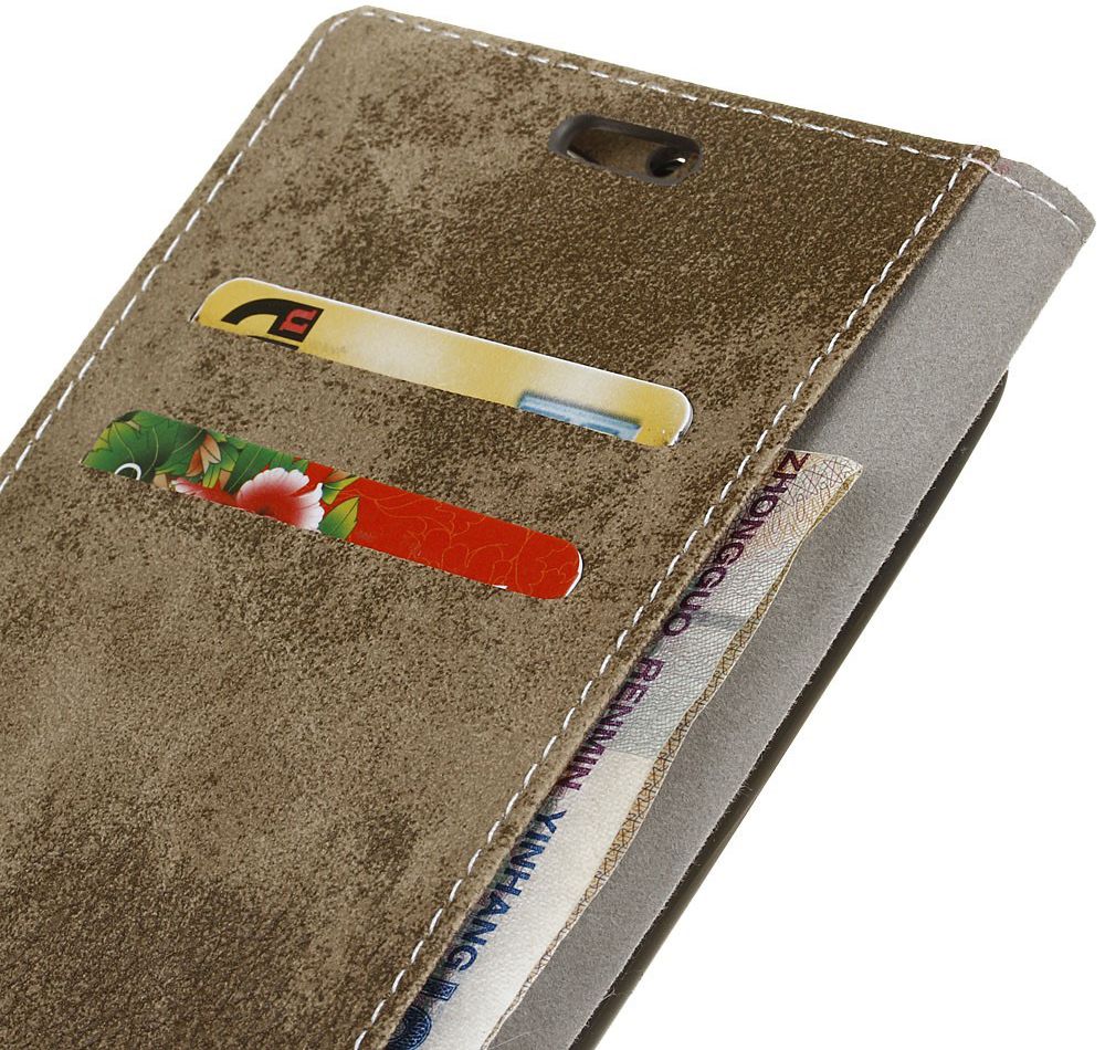Samsung Galaxy A5 (2017) Retro Portemonnee Hoesje Khaki afbeelding 5
