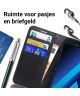 Samsung Galaxy A5 (2017) Portemonnee Hoesje Litchi Zwart