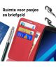 Samsung Galaxy A5 (2017) Portemonnee Hoesje Litchi Rood