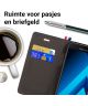 Samsung Galaxy Galaxy A3 (2017) Denim Portemonnee Hoesje Zwart