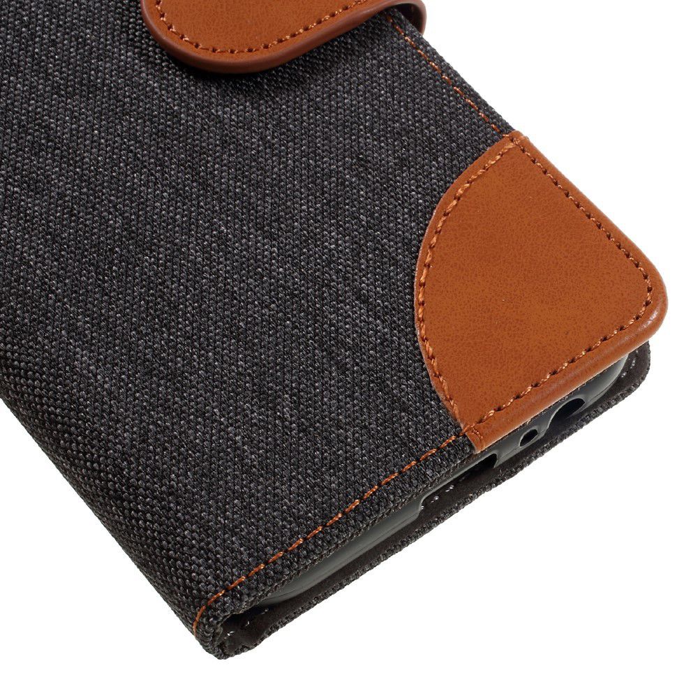Samsung Galaxy Galaxy A3 (2017) Denim Portemonnee Hoesje Zwart afbeelding 10