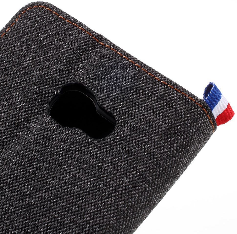 Samsung Galaxy Galaxy A3 (2017) Denim Portemonnee Hoesje Zwart afbeelding 11
