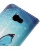 Samsung Galaxy A3 (2017) Portemonnee Hoesje Blauwe Vlinder