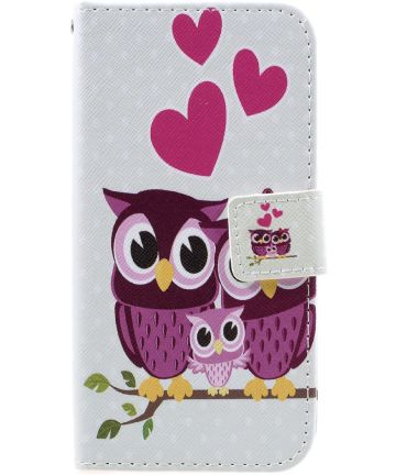 Samsung Galaxy A3 (2017) Stijlvol Portemonnee Hoesje Loving Owls Hoesjes