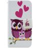 Samsung Galaxy A3 (2017) Stijlvol Portemonnee Hoesje Loving Owls