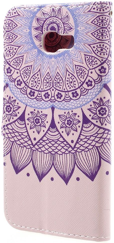 Samsung Galaxy A3 (2017) Portemonnee Hoesje Paars Patroon afbeelding 5