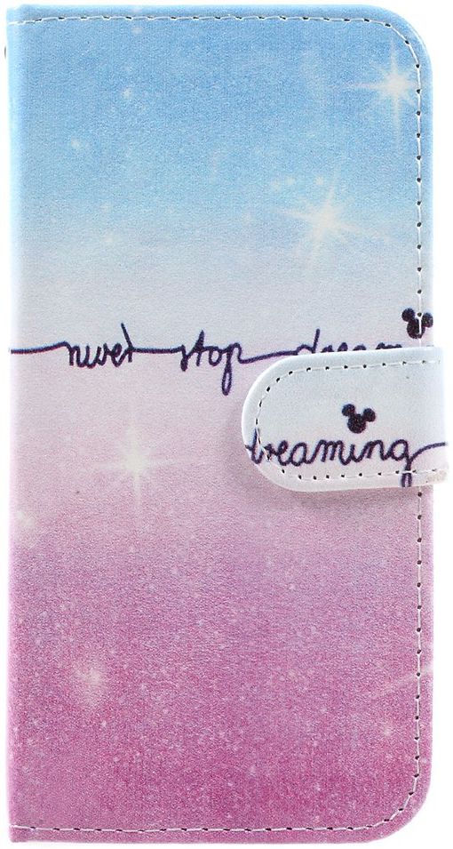 Samsung Galaxy J3 (2017) Lederen Portemonnee Hoesje Quote afbeelding 3