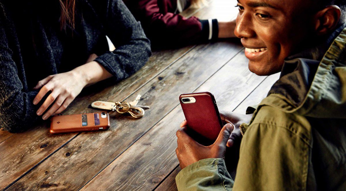 Twelve South RelaxedLeather iPhone 7 / 8 Portemonnee Hoesje Zwart afbeelding 7