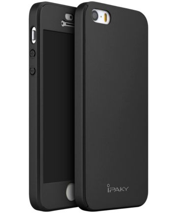 IPAKY Full Protection Hoesje iPhone 5/5S/SE Zwart Hoesjes