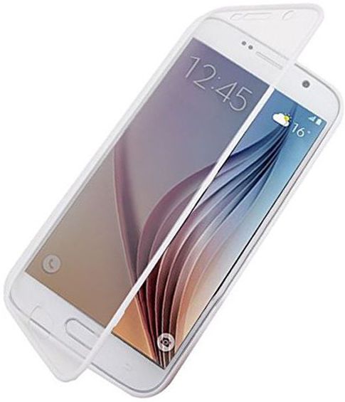 Samsung Galaxy S6 Transparante Flip Case afbeelding 1