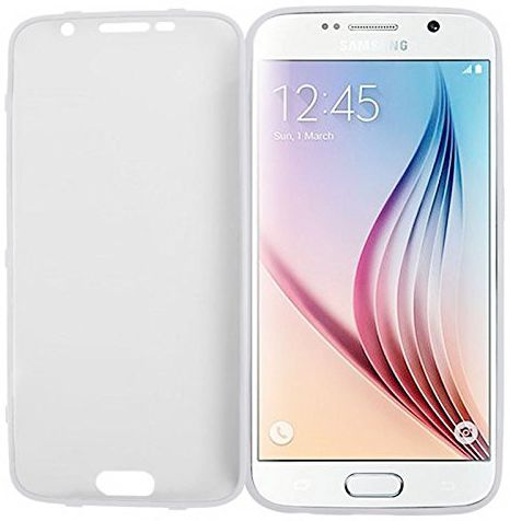 Samsung Galaxy S6 Transparante Flip Case afbeelding 3