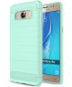 Samsung Galaxy J5 (2016) Geborsteld TPU Hoesje Groen