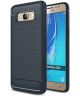 Samsung Galaxy J5 (2016) Geborsteld TPU Hoesje Blauw