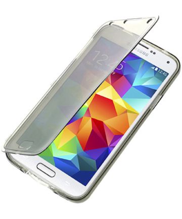 Samsung Galaxy S5 Transparante Flip Case Hoesjes