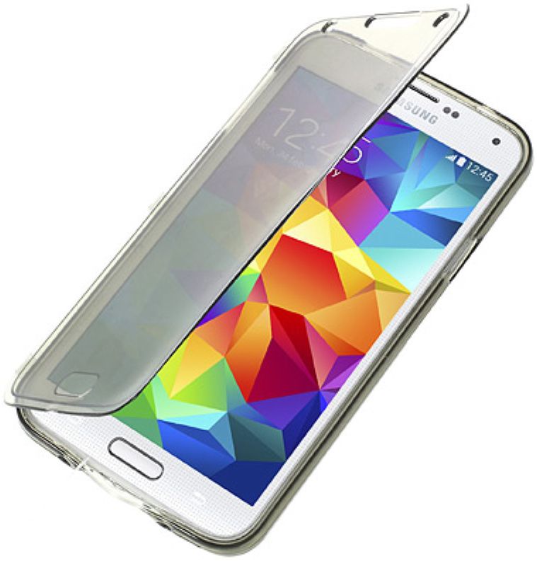 Samsung Galaxy S5 Transparante Flip Case afbeelding 1