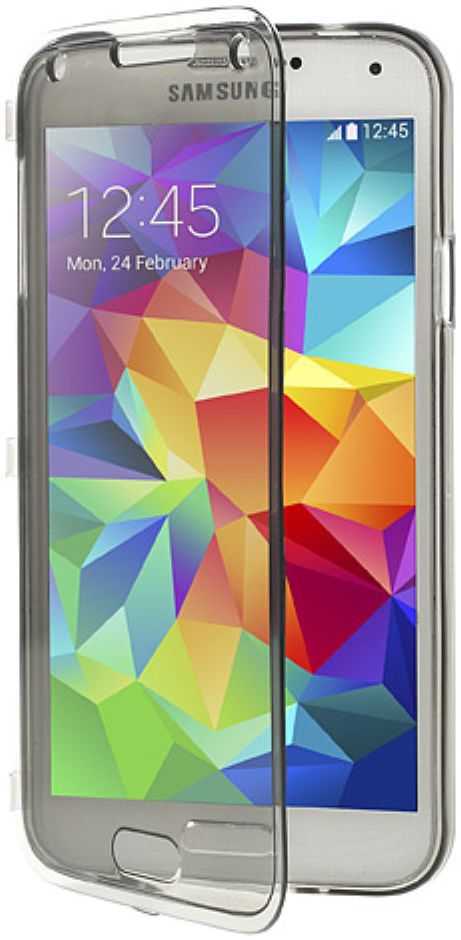 Samsung Galaxy S5 Transparante Flip Case afbeelding 2