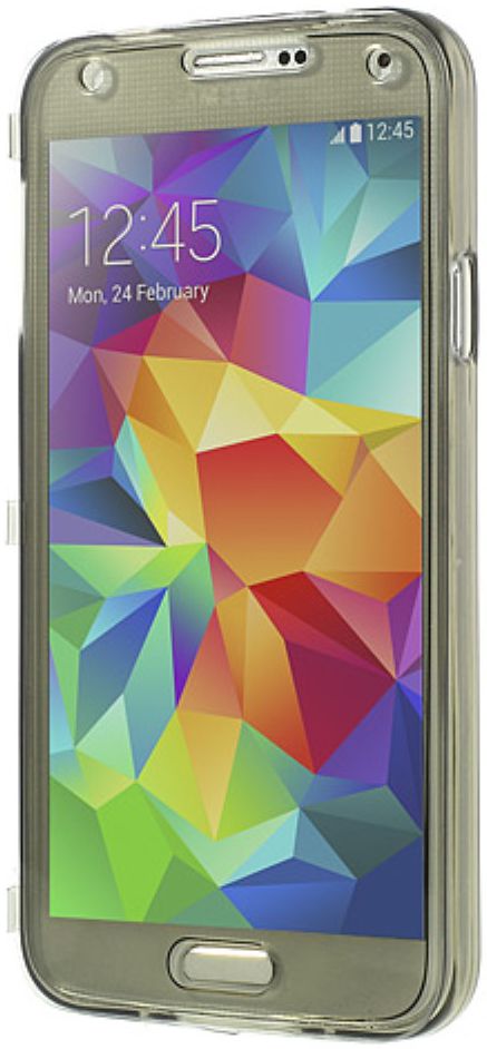 Samsung Galaxy S5 Transparante Flip Case afbeelding 3