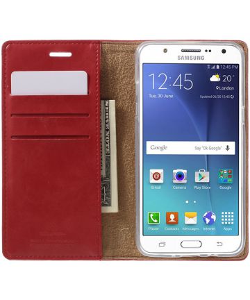 bar Tekstschrijver Beugel Samsung Galaxy J5 (2016) Mercury Hoesje Rood | GSMpunt.nl