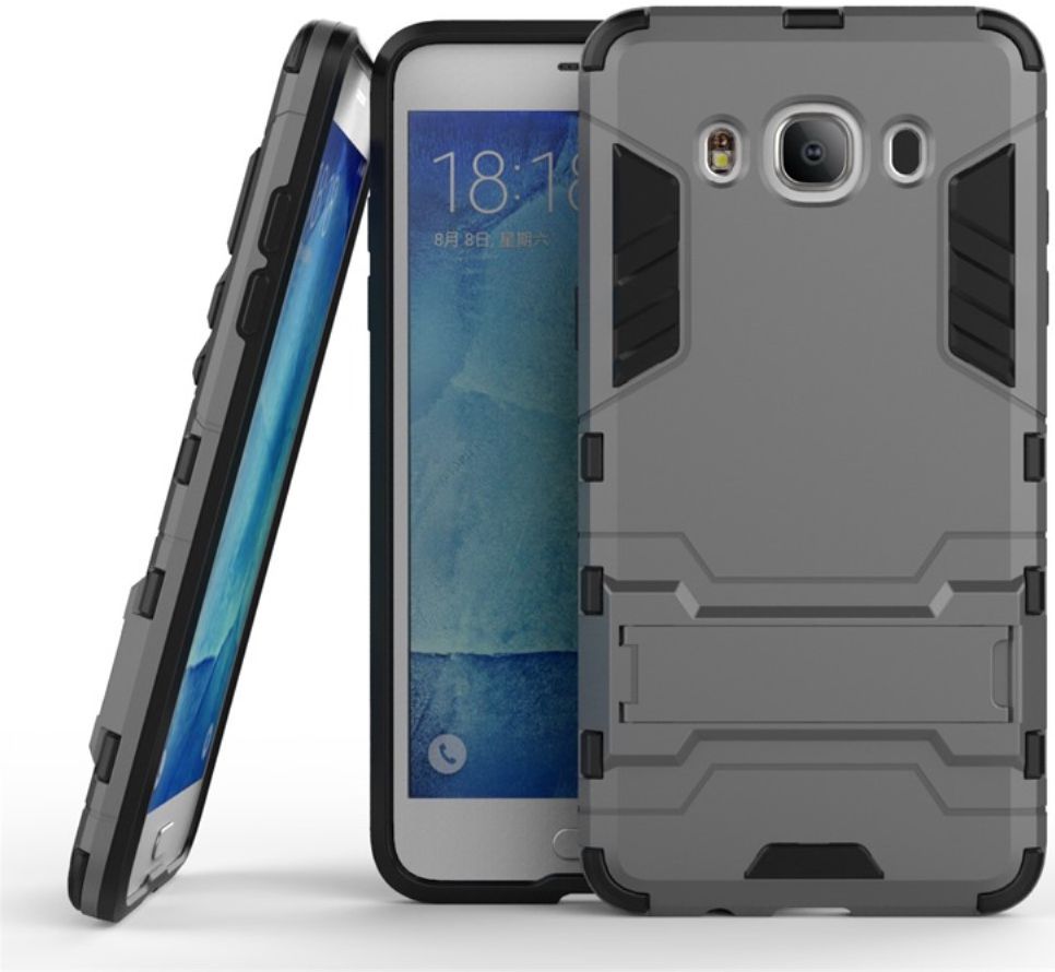 Samsung Galaxy J5 (2016) Hybride Kickstand Hoesje Grijs afbeelding 1