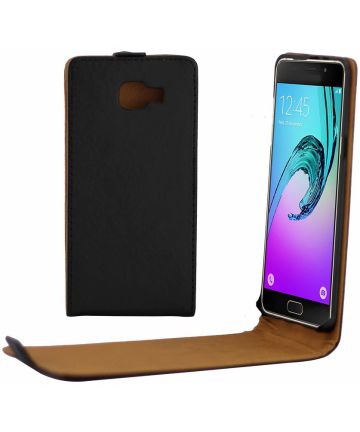 Samsung Galaxy A5 2016 Vertical Flip Case hoesje Zwart Hoesjes