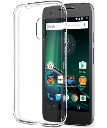 Transparant Motorola Moto G4 Play Hoesje TPU Hoesjes