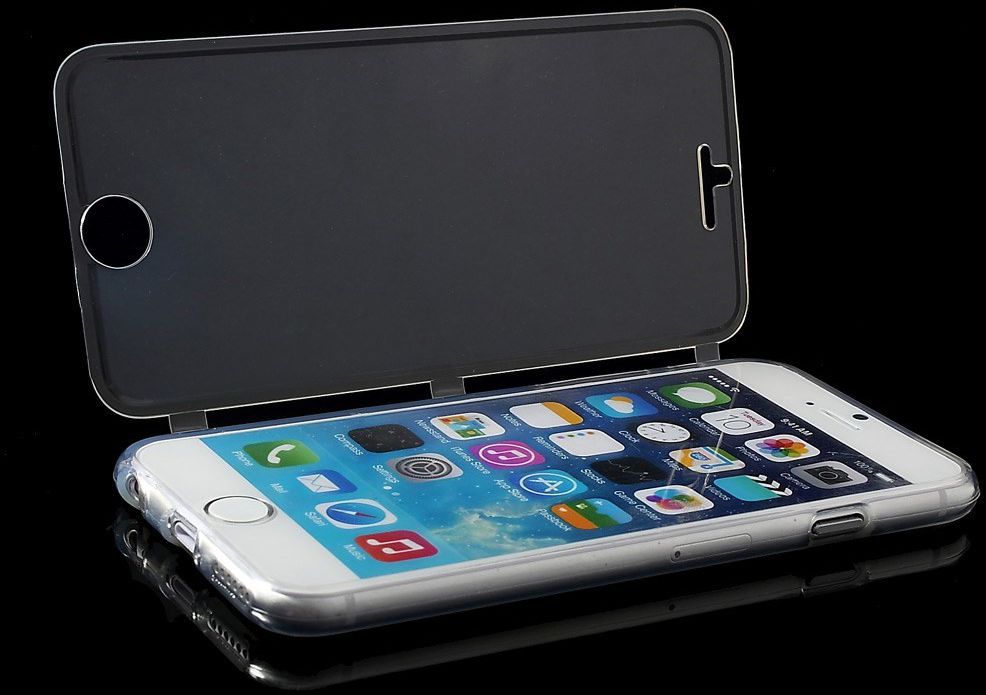 Apple iPhone 6S Doorzichtige Bookcase afbeelding 2