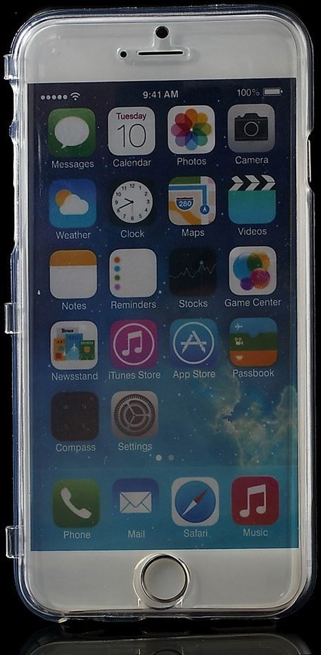 Apple iPhone 6S Doorzichtige Bookcase afbeelding 6