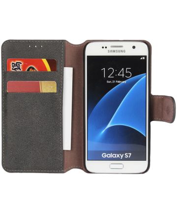 Samsung Galaxy S7 Bookcase Zwart Hoesjes