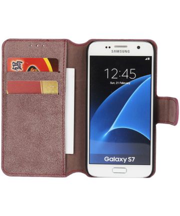 Samsung Galaxy S7 Bookcase Paars Hoesjes