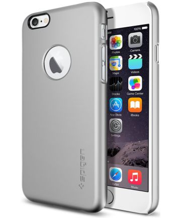 Spigen Thin Fit A Case Apple iPhone 6S Satin Silver Hoesjes