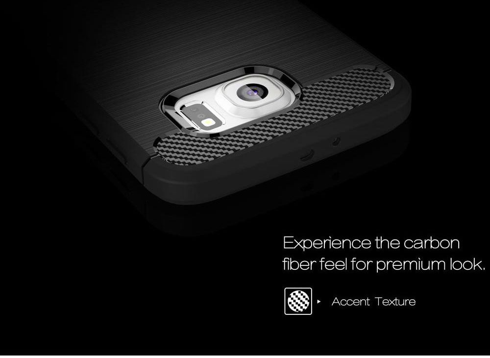 Samsung Galaxy S6 Geborsteld TPU Hoesje Blauw afbeelding 6