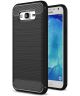 Samsung Galaxy J5 Geborsteld TPU Hoesje Zwart