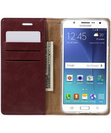 Samsung Galaxy J5 (2016) Mercury Hoesje Donkerrood Hoesjes