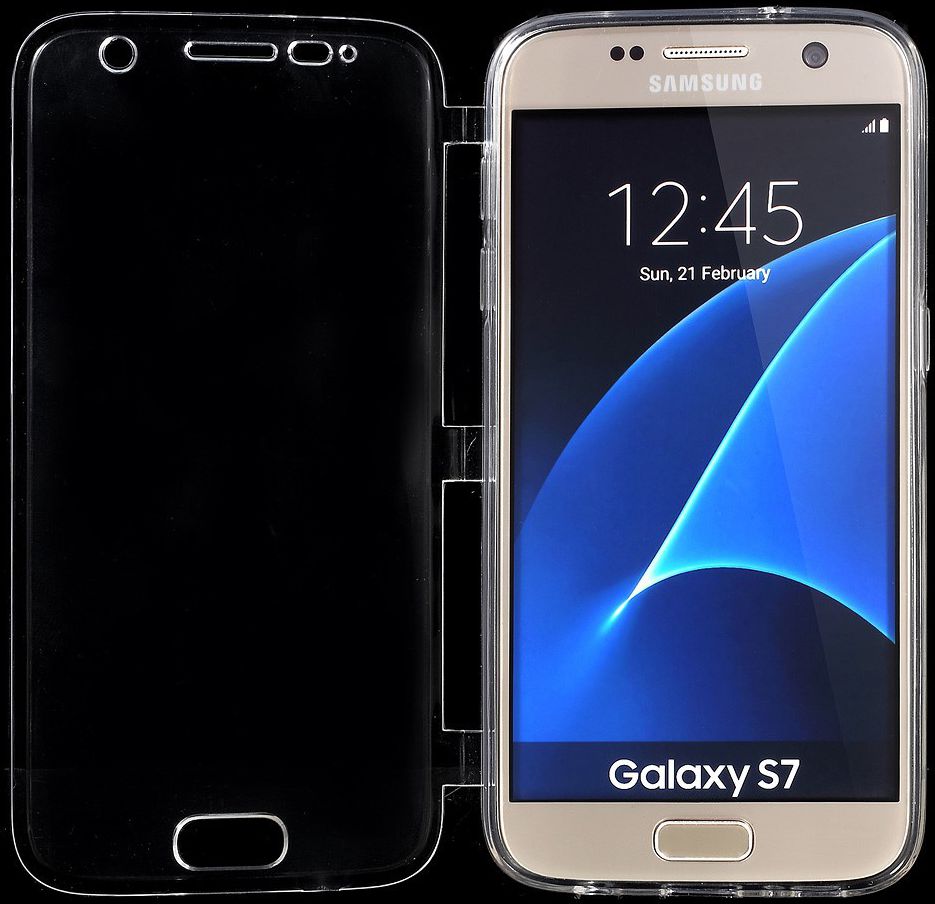 Samsung Galaxy S7 Doorzichtige Bookcase afbeelding 4