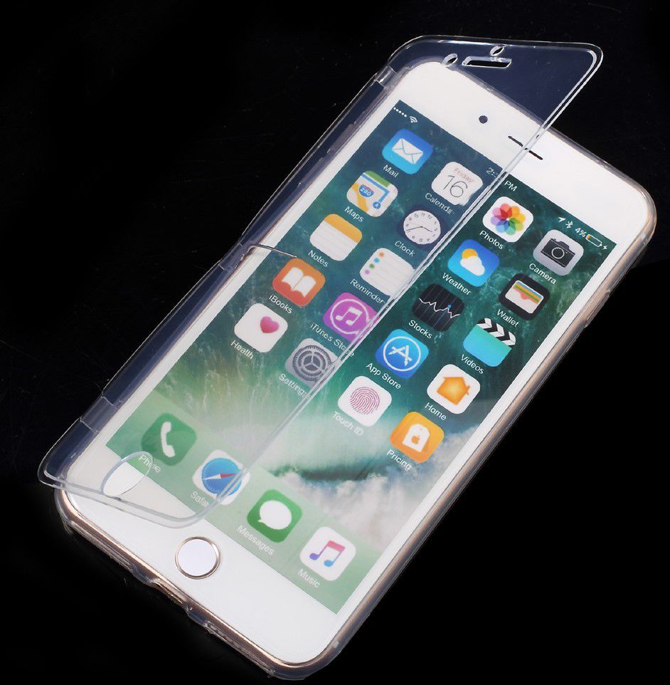 Apple iPhone 7 Plus / 8 Plus Doorzichtige Bookcase afbeelding 1