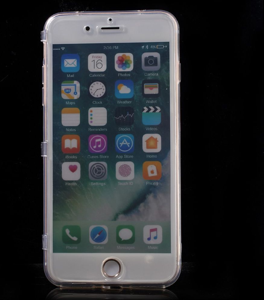 Apple iPhone 7 Plus / 8 Plus Doorzichtige Bookcase afbeelding 2