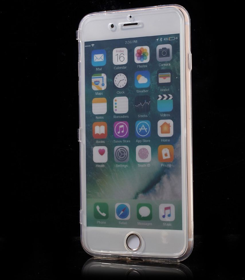 Apple iPhone 7 Plus / 8 Plus Doorzichtige Bookcase afbeelding 3