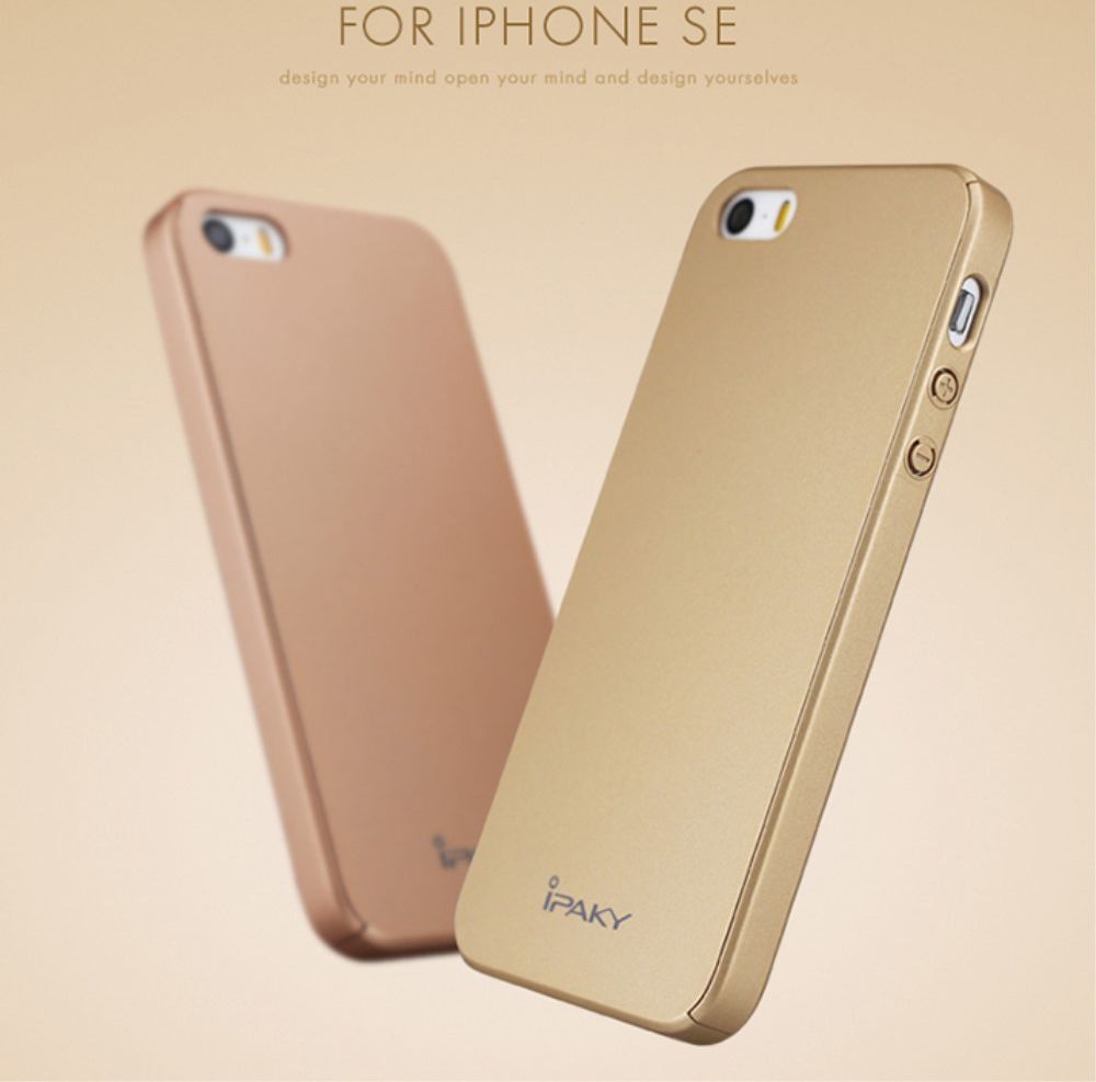 IPAKY Full Protection Hoesje iPhone 5/5S/SE Roze Goud afbeelding 3