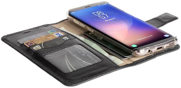 Krusell Sunne Portemonnee Hoesje Samsung Galaxy S8 Plus Zwart afbeelding 2
