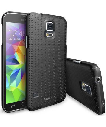 Samsung Galaxy S5 Ringke Slim Dot Case Zwart Hoesjes