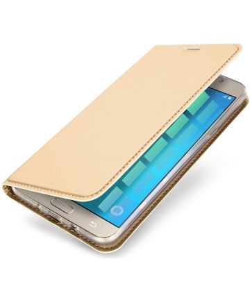 Dux Ducis Samsung Galaxy J5 (2016) Bookcase Hoesje Goud Hoesjes