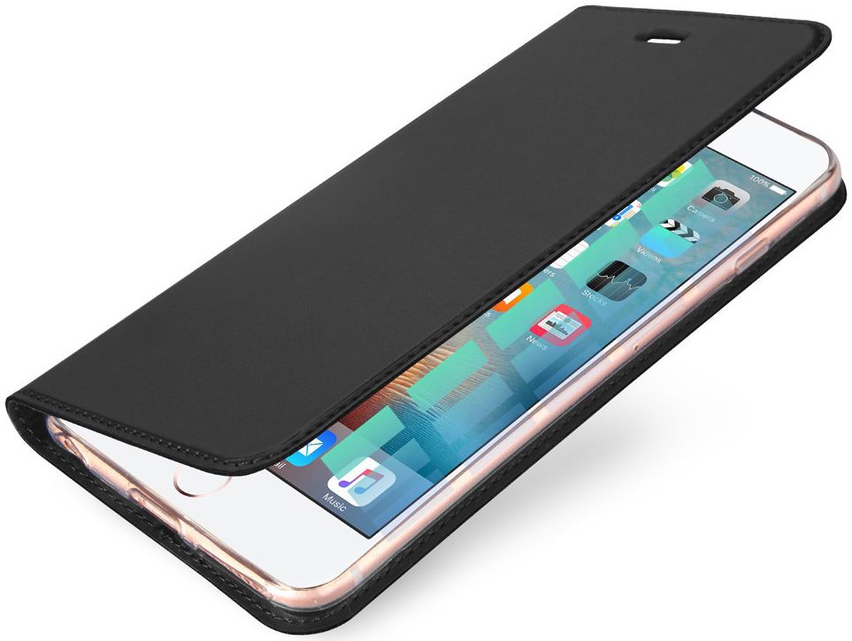 Dux Ducis Apple iPhone 5/5s/SE Premium Bookcase Hoesje Zwart afbeelding 1