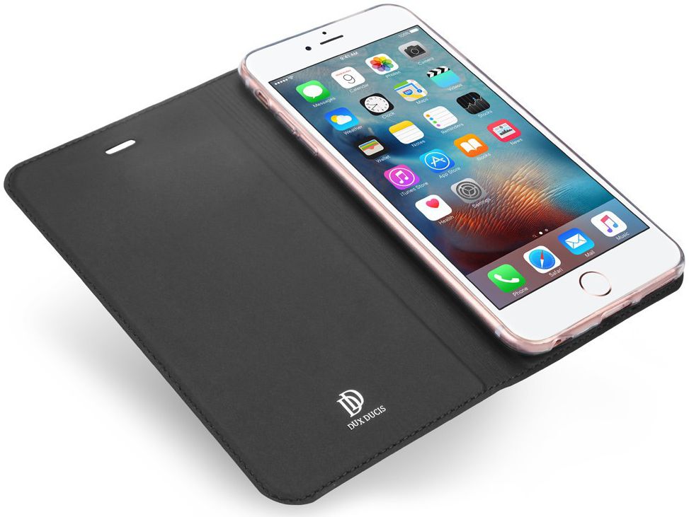 Dux Ducis Apple iPhone 5/5s/SE Premium Bookcase Hoesje Zwart afbeelding 4