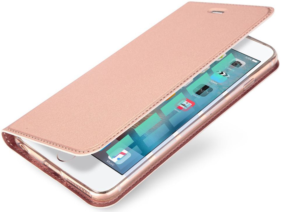 Dux Ducis Apple iPhone SE Premium Bookcase Hoesje Roze afbeelding 1