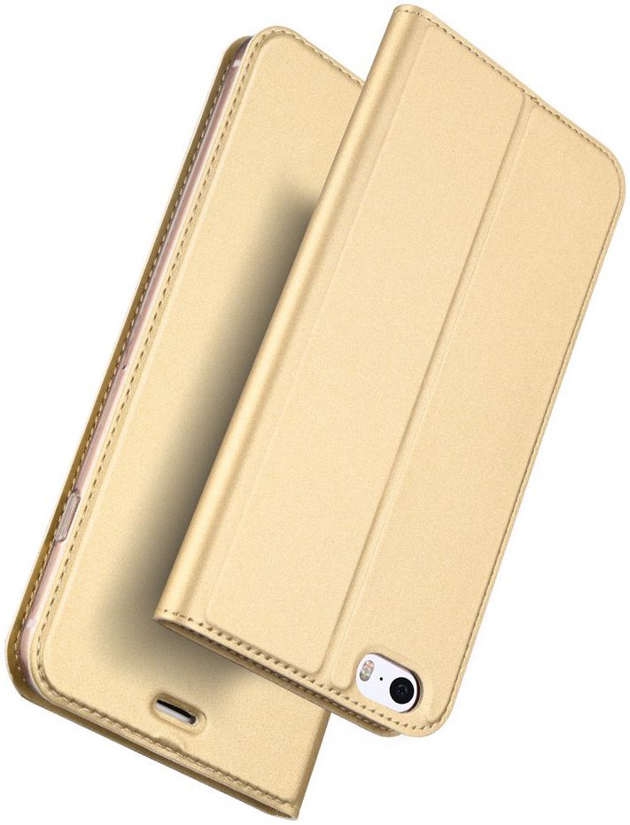 Dux Ducis Apple iPhone SE Premium Bookcase Hoesje Goud afbeelding 6