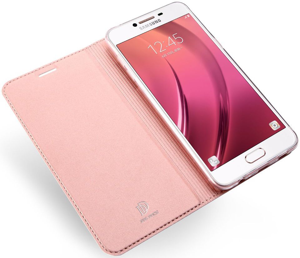 Dux Ducis Samsung Galaxy J3 (2017) Bookcase Hoesje Roze afbeelding 3