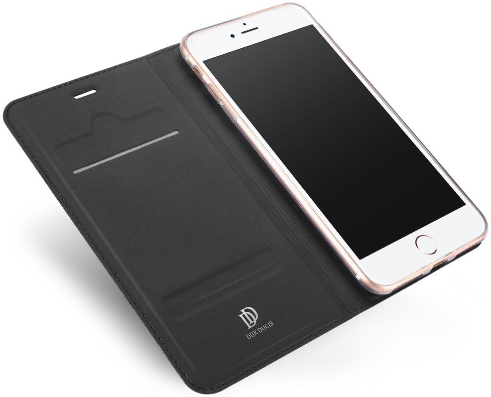Dux Ducis iPhone 7 Plus / 8 Plus Bookcase Hoesje Grijs afbeelding 4